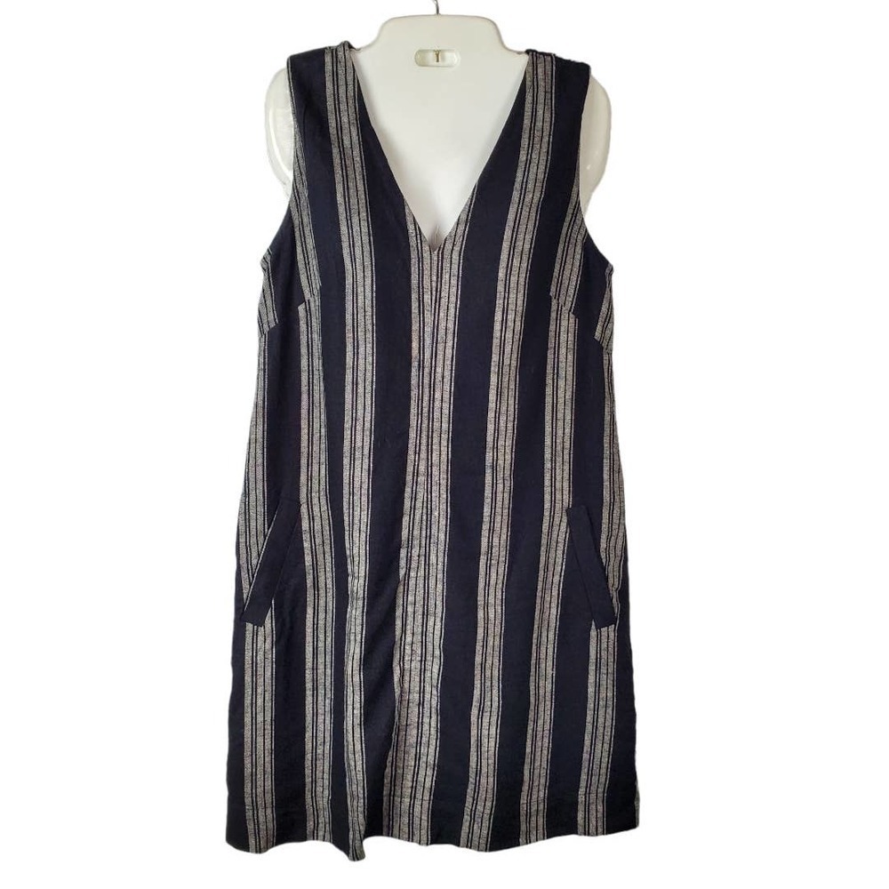 Gap WOMEN Linen Blend Sheath Mini Sleeveless Dress Size XS Minimalist Beachy
